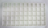 1pc White Flocked Compartment Display Slots Inserts for Jewelry Cases and Trays