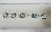 5pcs Natural Sky Blue Topaz Round Faceted Gemstones 3mm 4mm 5mm 6mm Gems Jewelry