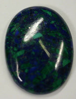 Natural Azurite Malachite Oval Cabochon 12x16 13x18 15x20 18x25 20x30 30x40 Gems