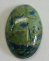 20x30mm Natural Oval Azurite Malachite 6.8mm thickness 27.5ct Arizona Jewelry