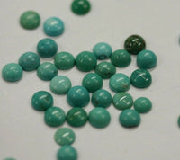 2pcs Natural Chinese Turquoise Round Cabochon 4mm 5mm 6mm 7mm 8mm 10mm Gemstones