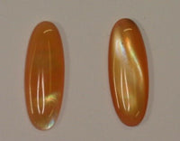2pcs Pink Mussel Shell Calibrated Long Oval Cabochon 5x10 6x12 6x18 7x14 8x22