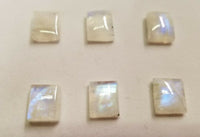 Rainbow Moonstone Rectangle flat back Cabochon High Quality 6x8 7x9 9x11 10x12