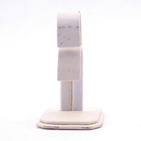 Earring Display Stand 3.5"H White Faux Leather US Seller