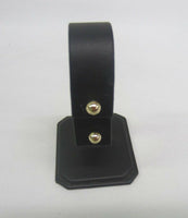 Earring Display Stand 3.5"H Black Faux Leather US Seller