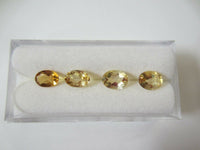 2pcs 6x8mm Natural Citrine Oval Faceted Gemstones Gems Jewelry FREE Gem Jar