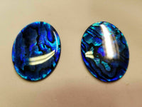22x30mm 30x22mm Natural Paua Shell Blue Calibrated Oval Cabochon Gems Jewelry