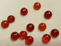 10pcs 3mm Natural Carnelian Calibrated Round Cabochon Cab Gemstones Gems Jewelry