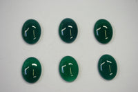 Lot of 4 Green Onyx Oval flat back Cabochon High Quality 10x12 10x14 12x16 13x18