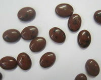 6pcs 6x8mm Mahogany Obsidian Calibrated Oval Cabochon Gemstones Cab Gems Jewelry