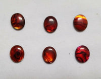 Lot of 6 Red Paua Shell Oval Cabochon High Quality 12x16 13x18 15x20 sizes