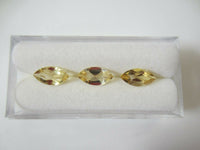 2pcs 5x10mm Natural Citrine Marquise Faceted Gemstones Gems Jewelry FREE Gem Jar