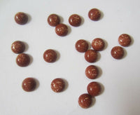 10pcs Goldstone Round Cabochon High Quality 4mm 6mm Calibrated Gemstones