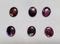 Lot of 6 Purple Paua Shell Oval Cabochon High Quality 12x16 13x18 15x20 sizes