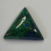 2pcs Natural Azurite Malachite Calibrate Triangle Cabochon 11mm 12mm 14mm Gems