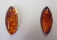 Natural Amber Marquise Cabochon High Quality Gemstones 7x14mm Jewelry Making