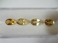 2pcs 6x8mm Natural Citrine Oval Faceted Gemstones Gems Jewelry FREE Gem Jar