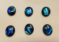 Lot of 6 Blue Paua Shell Oval Cabochon High Quality 12x16 13x18 15x20 sizes