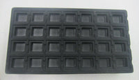 1pc Black Flocked Compartment Display Slots Inserts for Jewelry Cases and Trays
