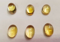 Citrine Oval flat back Cabochon High Quality 5x7 6x8 7x9 up to 12x16 sizes