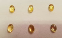 Citrine Oval flat back Cabochon High Quality 5x7 6x8 7x9 up to 12x16 sizes