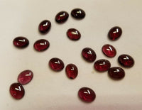 Lot of 10 Garnet Oval flat back Cabochon High Quality 3x5mm 4x6mm 5x7mm