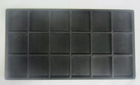 1pc Black Flocked Compartment Display Slots Inserts for Jewelry Cases and Trays
