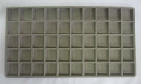 1pc Grey Flocked Compartment Display Slots Inserts for Jewelry Cases and Trays