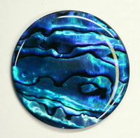 38mm Natural Paua Shell Blue Calibrated Round Cabochon Gemstones Gems Jewelry