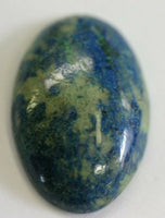 20x30mm Natural Oval Azurite Malachite 6.8mm thickness 29.5ct Arizona Jewelry