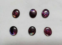 10pcs 10x14mm Natural Paua Shell Purple Calibrated Oval Cabochon Gems Jewelry
