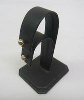 Earring Display Stand 3.5"H Black Faux Leather US Seller