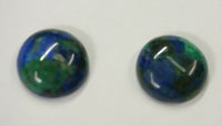 2pcs Natural Azurite Malachite Calibrated Round Cabochon 6mm 8mm 10mm Gemstones