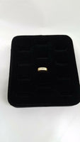 12-Slot Ring Holder Display Black Velvet