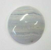 20mm Natural Blue Lace Agate Calibrated Round Cabochon Cab Gemstones Gems