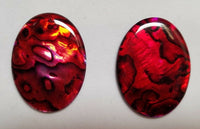 Red Paua Shell Oval Cabochon High Quality 18x25 22x30 30x40 sizes
