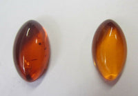 Natural Amber Marquise Oval Cabochon High Quality Gemstones 8x14mm Jewelry