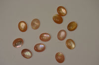 2pcs Pink Mussel Shell Calibrated Oval Cabochon 4x6 5x7 6x8 7x9 8x10 10x12 10x14