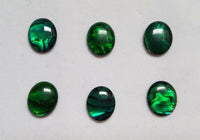 Lot of 6 Green Paua Shell Oval Cabochon High Quality 12x16 13x18 15x20 sizes