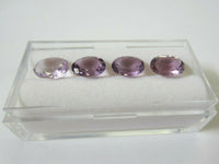 2pcs Natural Amethyst Oval Faceted Gems 6x8mm 7x9mm 8x10mm Gemstones Jewelry