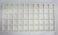 1pc White Flocked Compartment Display Slots Inserts for Jewelry Cases and Trays