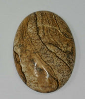 Picture Jasper Oval flat back Cabochon High Quality 18x25 22x30 and 30x40