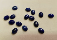 2pcs 5x7mm Natural Lapis Lazuli Calibrated Oval Cabochon Gemstones Jewelry