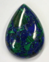 Natural Azurite Malachite Calibrated Pear Cabochon 9x13 10x15 13x18 15x21 18x25