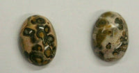 4pcs 13x18mm Leopardskin Jasper Calibrated Oval Cabochon Gemstones Jewelry