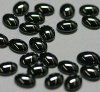 10pcs Natural Hematite Oval Cabochon 4x6 5x7 6x8 7x9 8x10 10x12 10x14 Gemstones