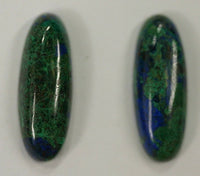 Natural Azurite Malachite Long Oval Cabochon 5x10 6x12 7x14 8x22 8x30 Jewelry