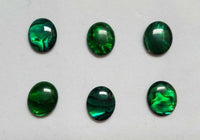 6pcs 13x18mm Natural Paua Shell Green Calibrated Oval Cabochon Gemstones Jewelry