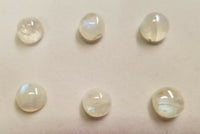 Rainbow Moonstone Round flat back Cabochon High Quality 6mm 9mm 10mm sizes