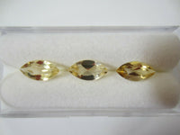 2pcs 5x10mm Natural Citrine Marquise Faceted Gemstones Gems Jewelry FREE Gem Jar